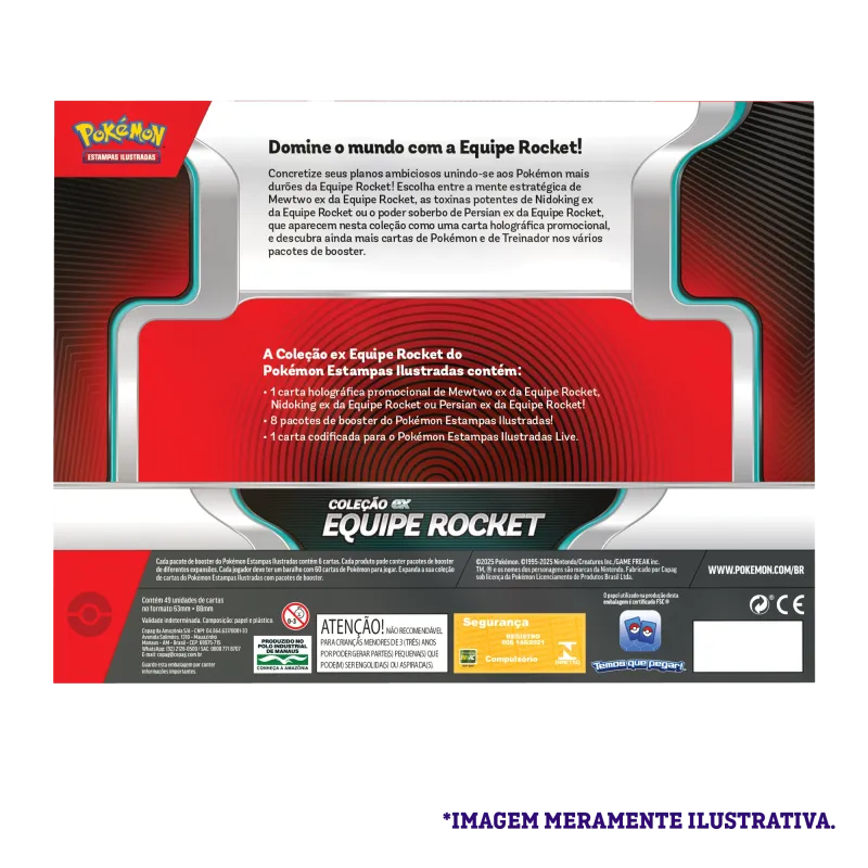 Pokémon - Box Coleção Ex Equipe Rocket - Nidoking Pokémon - Box Coleção Ex Equipe Rocket - Nidoking