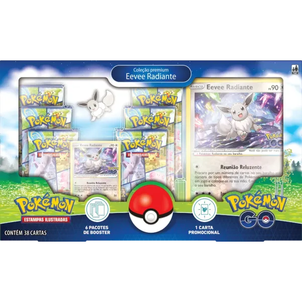 Pokémon - Pokémon GO - Coleção Premium: Eevee Radiante