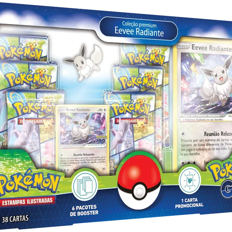 Pokémon - Pokémon GO - Coleção Premium: Eevee Radiante