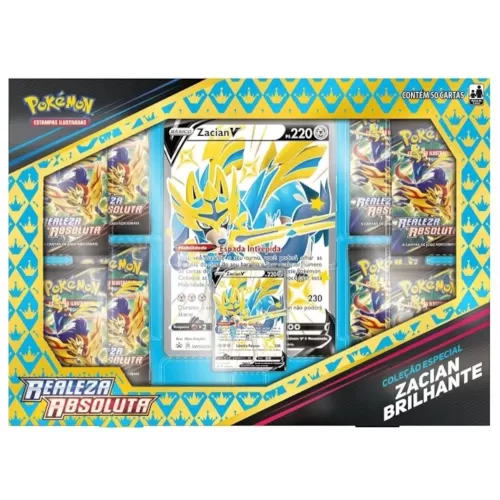 Pokémon - Realeza Absoluta - Box Coleção Especial Zacian Brilhante