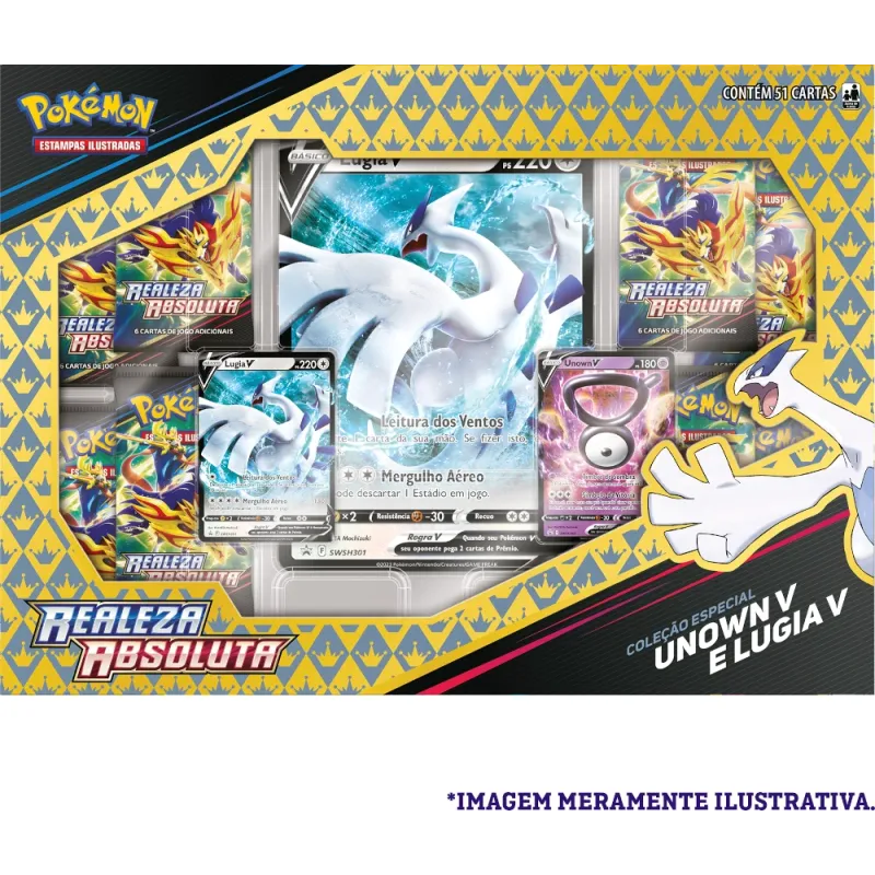 Pokémon - Realeza Absoluta - Box Coleção Especial Unown V e Lugia V Pokémon - Realeza Absoluta - Box Coleção Especial Unown V e Lugia V