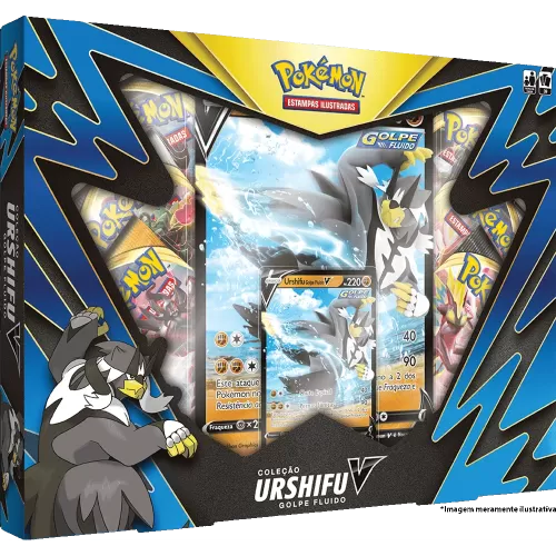 Pokemon - Box Coleção Urshifu V Golpe Fluido