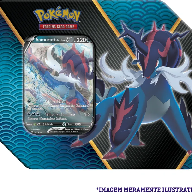Pokemon - Lata Poderes Divergentes Samurott de Hisui V