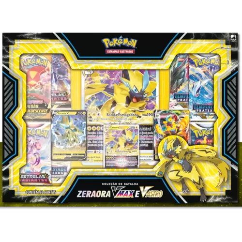 Pokémon - Box Coleção de Batalha Zeraora Vmax e V-Astro