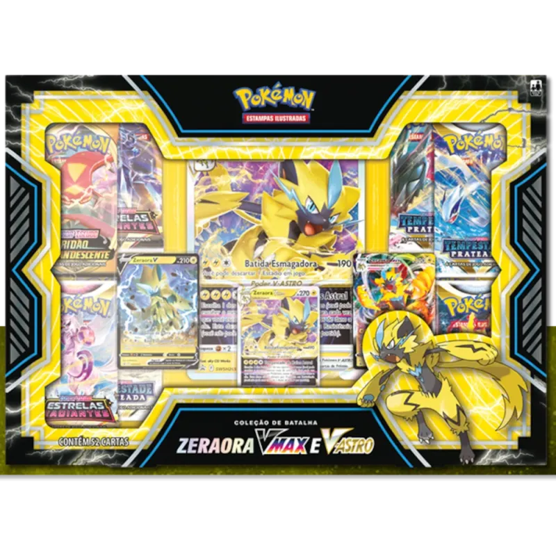 Pokémon - Box Coleção de Batalha Zeraora Vmax e V-Astro