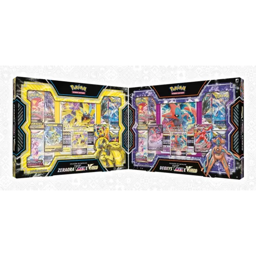Pokémon - Box Coleção de Batalha Kit Deoxys e Zeroara Vmax e V-Astro