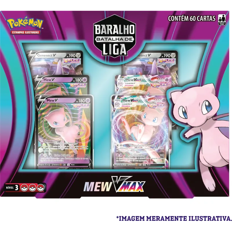 Pokémon - (Deck) Baralho Batalha de Liga - Mew Vmax