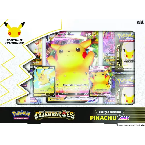 Pokémon - Celebrações - Box Coleção Premium Pikachu VMAX