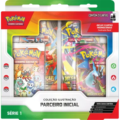 Pokémon - Coleção Ilustração Parceiro Inicial (Lançamento dia 27/03/26)