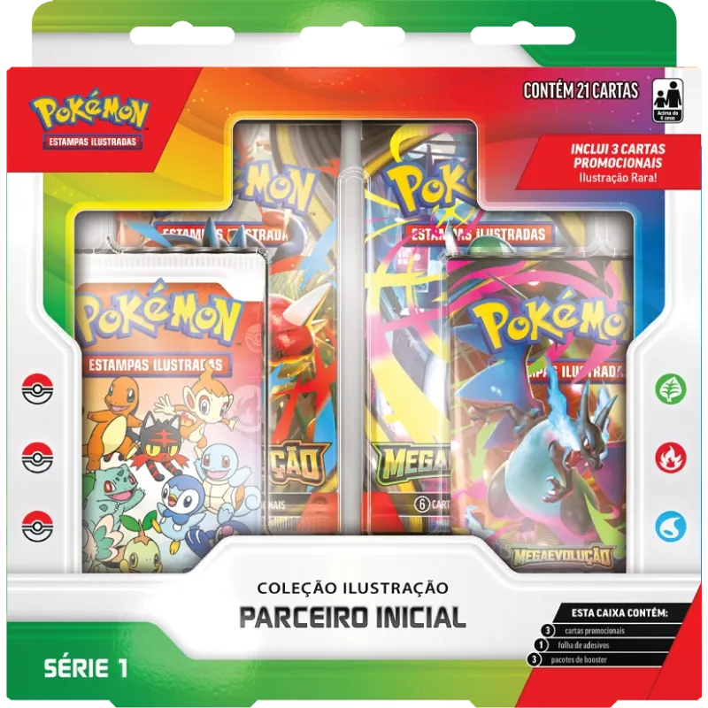 Pokémon - Coleção Ilustração Parceiro Inicial (Lançamento dia 27/03/26)