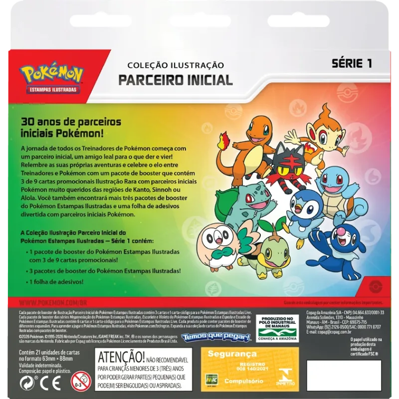 Pokémon - Coleção Ilustração Parceiro Inicial (Lançamento dia 27/03/26)