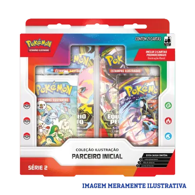 Pokémon - Coleção Ilustração Parceiro Inicial Série 2 Pokémon - Coleção Ilustração Parceiro Inicial Série 2