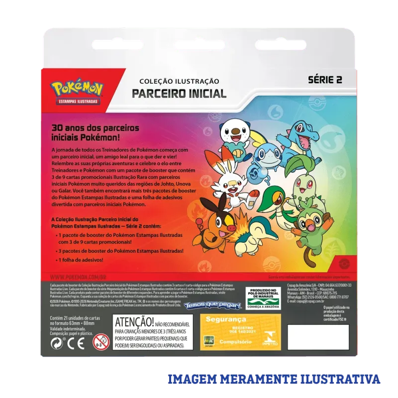 Pokémon - Coleção Ilustração Parceiro Inicial Série 2 Pokémon - Coleção Ilustração Parceiro Inicial Série 2