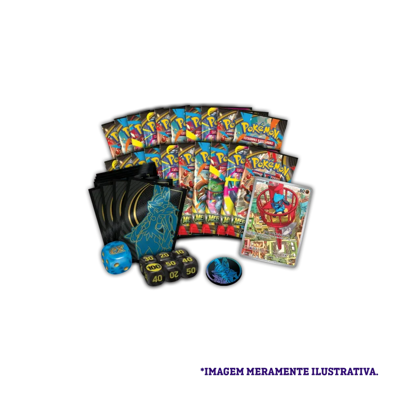 Pokémon - Mega Evolução 01 - Coleção Treinador Avançado Lucario Pokémon - Mega Evolução 01 - Coleção Treinador Avançado Lucario