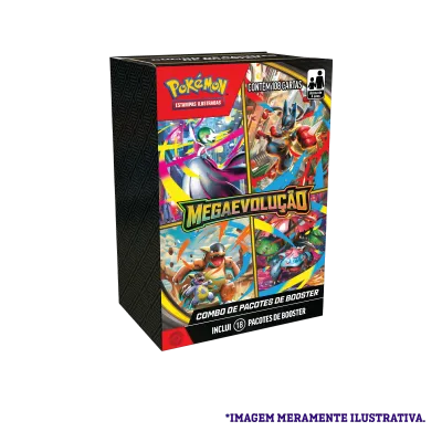 Pokémon - Mega Evolução 01 - Combo de Booster Pokémon - Mega Evolução 01 - Combo de Booster