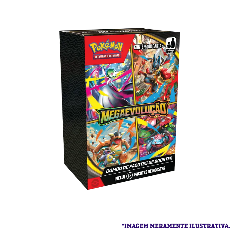 Pokémon - Mega Evolução 01 - Combo de Booster Pokémon - Mega Evolução 01 - Combo de Booster