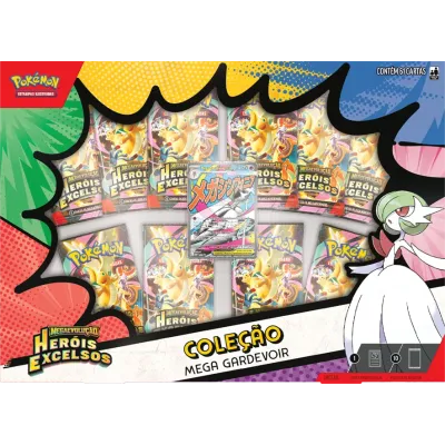 Pokémon - Box Coleção Mega Gardevoir ex de Megaevolução - Heróis Excelsos (Lançamento 20/03/2026)