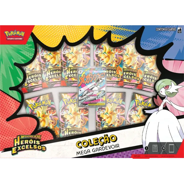 Pokémon - Box Coleção Mega Gardevoir ex de Megaevolução - Heróis Excelsos (Lançamento 20/03/2026)