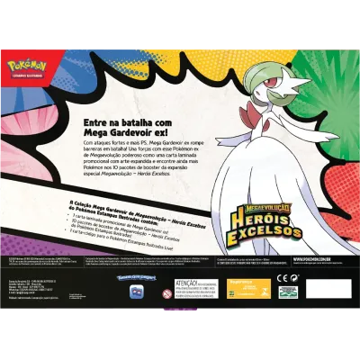 Pokémon - Box Coleção Mega Gardevoir ex de Megaevolução - Heróis Excelsos (Lançamento 20/03/2026)
