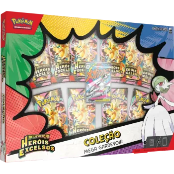 Pokémon - Box Coleção Mega Gardevoir ex de Megaevolução - Heróis Excelsos (Lançamento 20/03/2026)