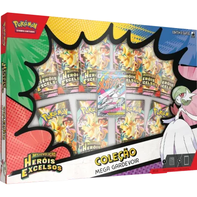 Pokémon - Box Coleção Mega Gardevoir ex de Megaevolução - Heróis Excelsos (Lançamento 20/03/2026)