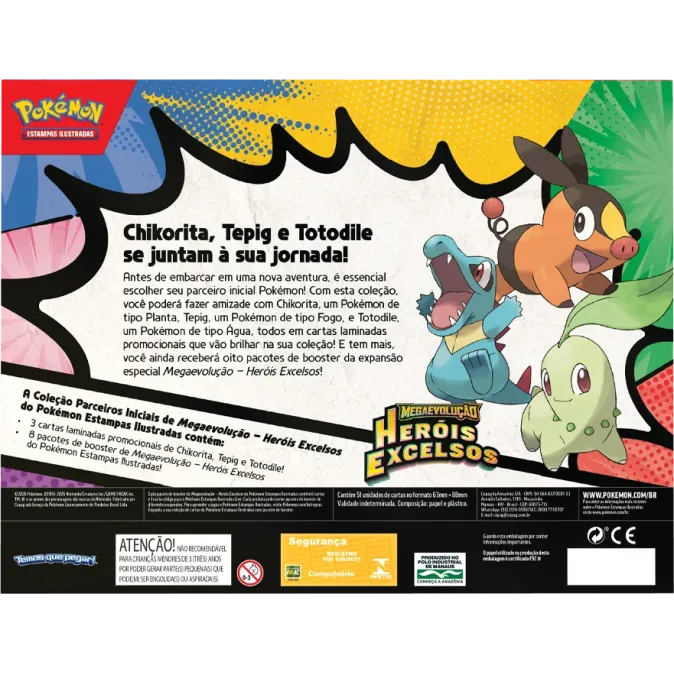 Pokémon - Box Coleção Parceiros Iniciais de Heróis Excelsos