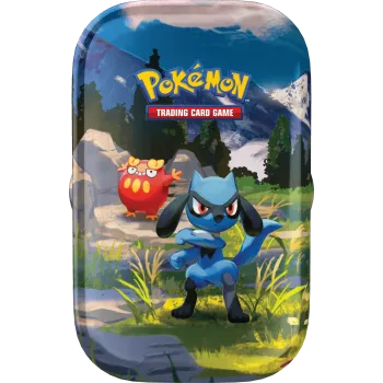 Pokémon - Mega Evolução 02.5 - Heróis Excelsos - Mini Lata (Mini Tin) Riolu Pokémon - Mega Evolução 02.5 - Heróis Excelsos - Mini Lata (Mini Tin) Riolu