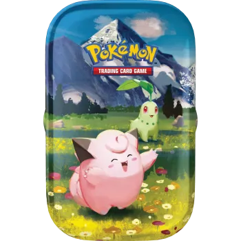 Pokémon - Mega Evolução 02.5 - Heróis Excelsos - Mini Lata (Mini Tin) Clefairy Pokémon - Mega Evolução 02.5 - Heróis Excelsos - Mini Lata (Mini Tin) Clefairy