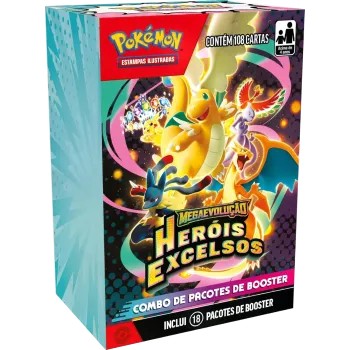 Pokémon - Mega Evolução 02.5 - Heróis Excelsos - Combo de Booster