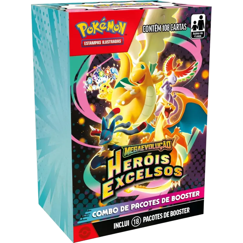Pokémon - Mega Evolução 02.5 - Heróis Excelsos - Combo de Booster