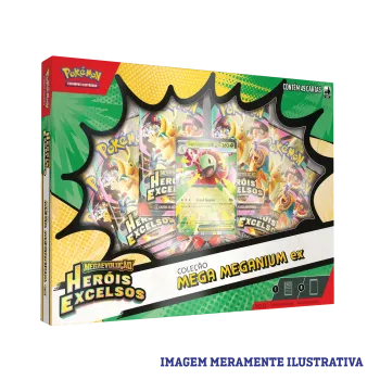 Pokémon - Box Coleção Mega Meganium Ex Pokémon - Box Coleção Mega Meganium Ex