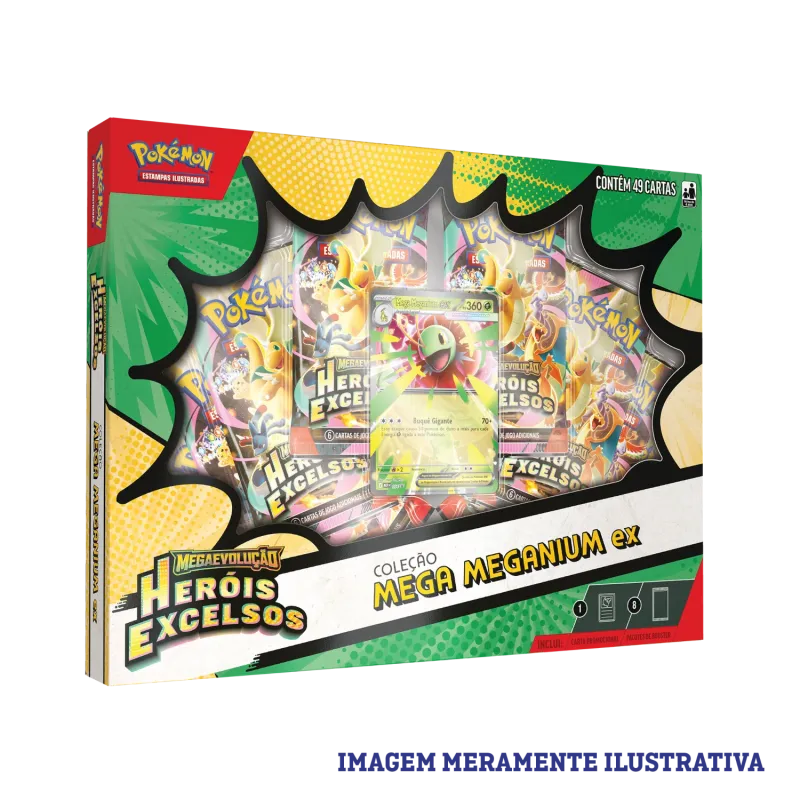 Pokémon - Box Coleção Mega Meganium Ex