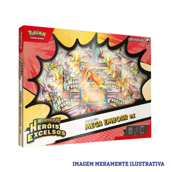 Pokémon - Box Coleção Mega Emboar Ex Pokémon - Box Coleção Mega Emboar Ex
