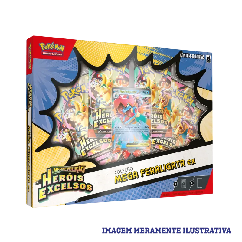 Pokémon - Box Coleção Mega Feraligatr Ex