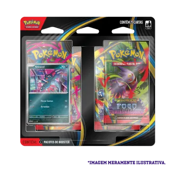Pokémon - Mega Evolução 02 - Fogo Fantasmagórico - Blister com 4 booster + Sneasel