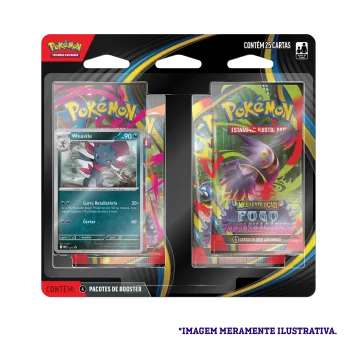 Pokémon - Mega Evolução 02 - Fogo Fantasmagórico - Blister com 4 booster + Weavile