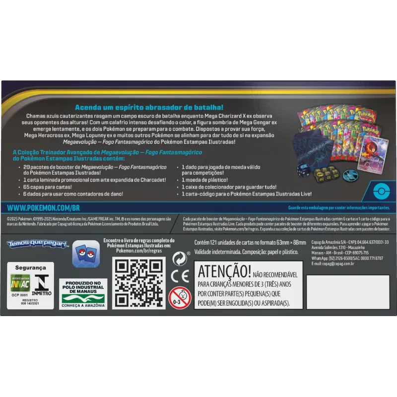 Pokémon - Mega Evolução 02 - Fogo Fantasmagórico - Coleção Treinador Avançado