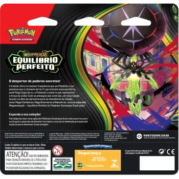 Pokémon - Mega Evolução 03 - Equilíbrio Perfeito - Blister com 4 booster + Chikorita Pokémon - Mega Evolução 03 - Equilíbrio Perfeito - Blister com 4 booster + Chikorita