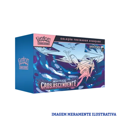 Pokémon - Mega Evolução 04 - Caos Ascendente - Coleção Treinador Avançado Pokémon - Mega Evolução 04 - Caos Ascendente - Coleção Treinador Avançado