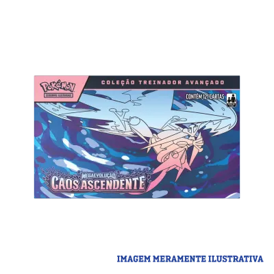 Pokémon - Mega Evolução 04 - Caos Ascendente - Coleção Treinador Avançado Pokémon - Mega Evolução 04 - Caos Ascendente - Coleção Treinador Avançado