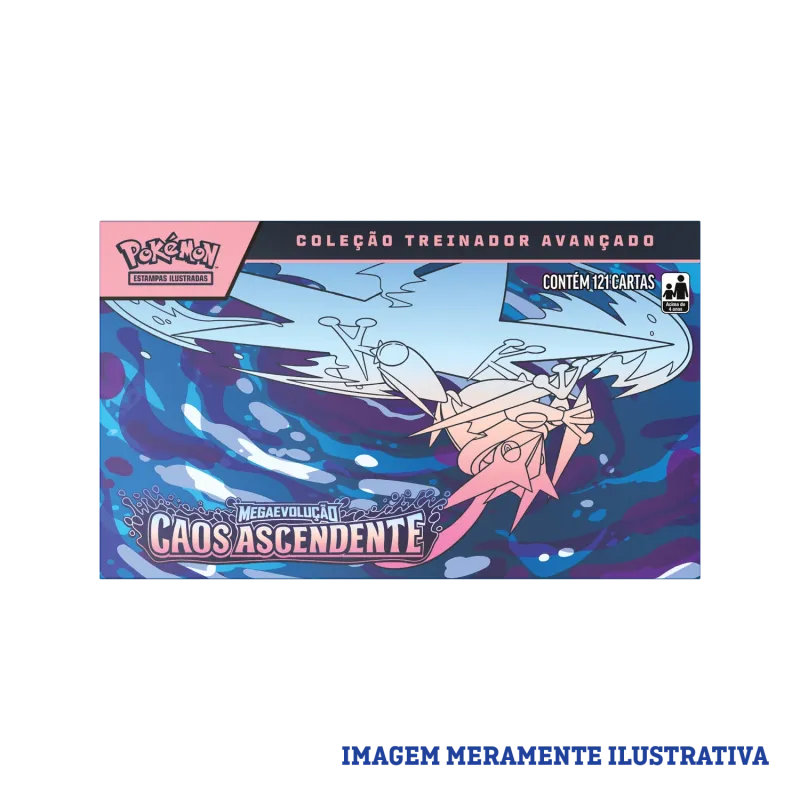 Pokémon - Mega Evolução 04 - Caos Ascendente - Coleção Treinador Avançado Pokémon - Mega Evolução 04 - Caos Ascendente - Coleção Treinador Avançado