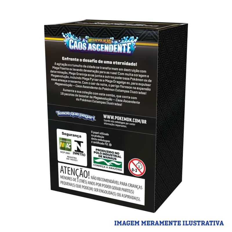 Pokémon - Mega Evolução 04 - Caos Ascendente - Combo de Booster (Entrega a partir de 18/05/2026)