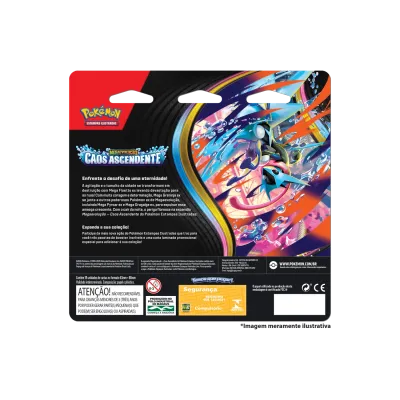 Pokémon - Mega Evolução 04 - Caos Ascendente - Blister com 3 booster + Charmeleon (Entrega a partir de 18/05/2026)