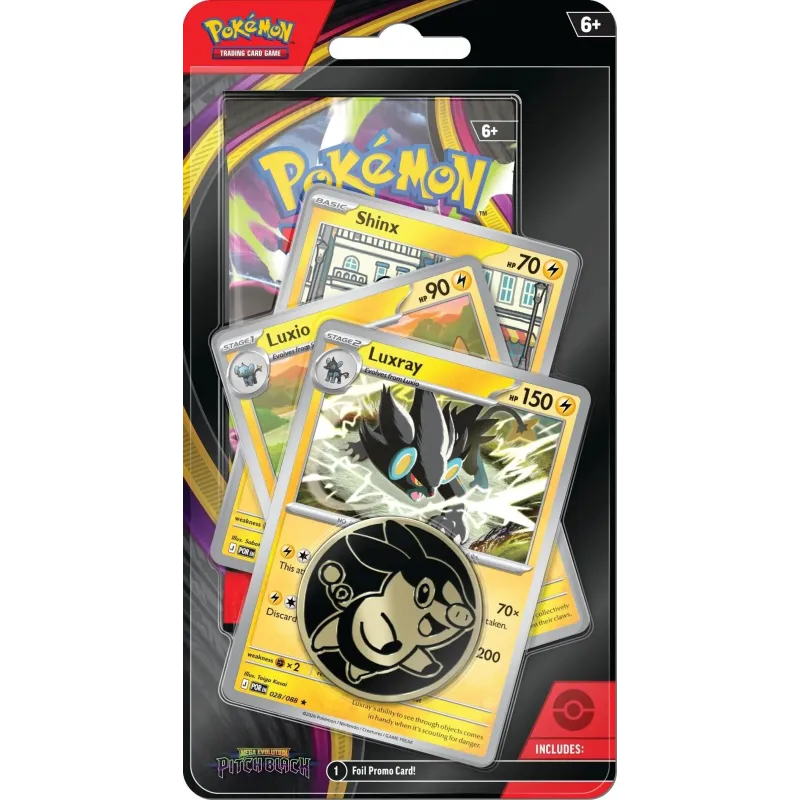Pokémon - Mega Evolução 05 - Escuridão Absoluta - Checklane Blister premium + Luxray Line (Em Inglês) Pokémon - Mega Evolução 05 - Escuridão Absoluta - Checklane Blister premium + Luxray Line (Em Inglês)