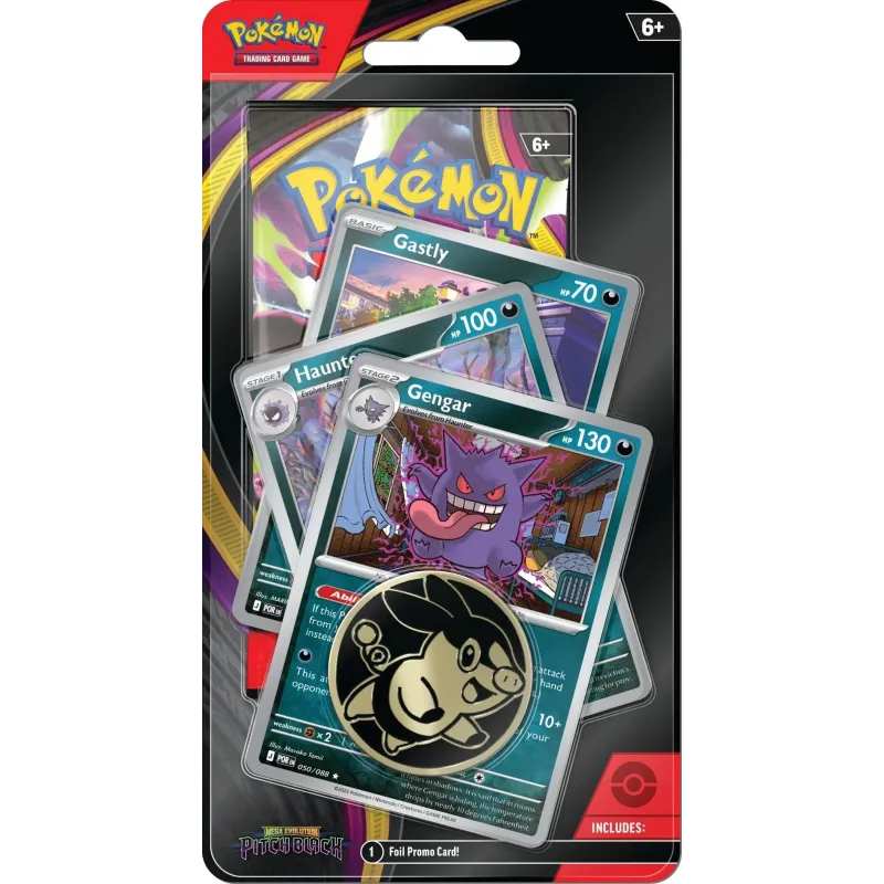 Pokémon - Mega Evolução 05 - Escuridão Absoluta - Checklane Blister premium + Gengar Line (Em Inglês) Pokémon - Mega Evolução 05 - Escuridão Absoluta - Checklane Blister premium + Gengar Line (Em Inglês)