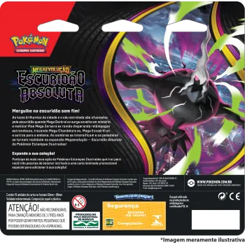 Pokémon - Mega Evolução 05 - Escuridão Absoluta - Blister com 3 booster + Slowpoke