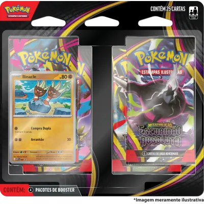 Pokémon - Mega Evolução 05 - Escuridão Absoluta - Case com 12 Blisters com 4 booster