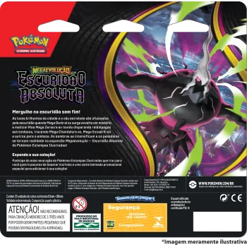 Pokémon - Mega Evolução 05 - Escuridão Absoluta - Blister com 4 boosters + Binacle
