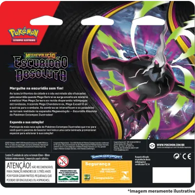 Pokémon - Mega Evolução 05 - Escuridão Absoluta - Case com 12 Blisters com 4 booster