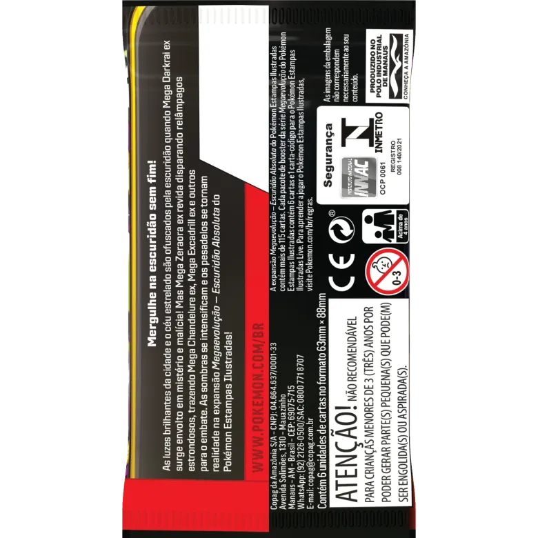 Pokémon - Mega Evolução 05 - Escuridão Absoluta - Booster